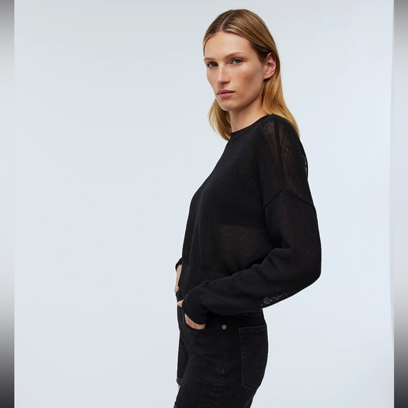NWT Madewell Loose-Knit Crewneck Sweater - Picture 2 of 6